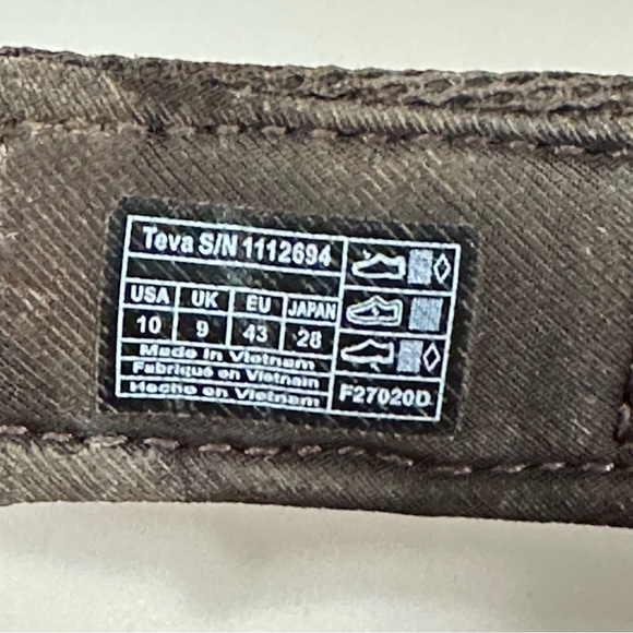 TEVA Mens Sandals Size 10 Brown Adjustable Straps Anatomic Footbed - Picture 6 of 6
